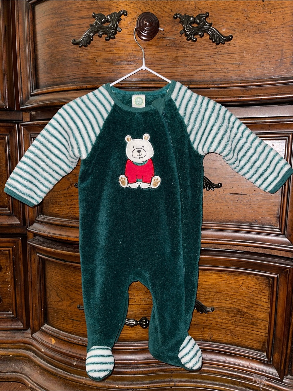 Little Me footed one-piece